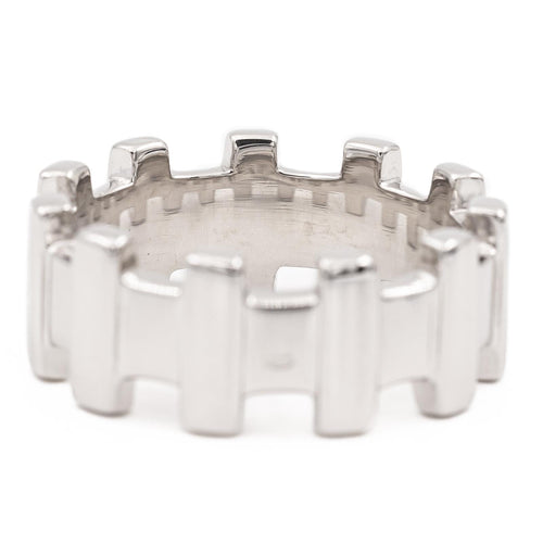 Bague 51 Zolotas - Bague alliance en or blanc 18 carats 58 Facettes 2057824CN
