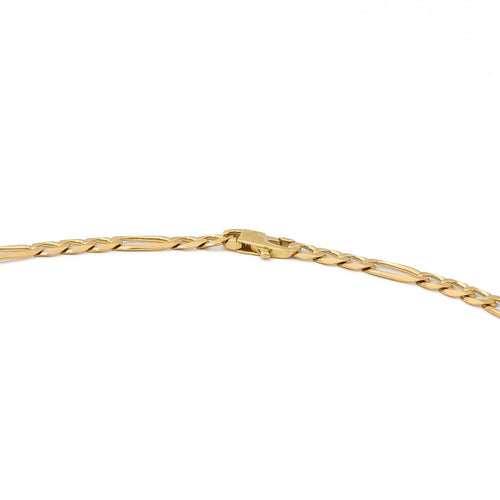 Collier Collier maille Figaro en or jaune 18 carats 58 Facettes 2057875CN