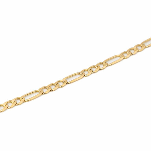 Collier Collier maille Figaro en or jaune 18 carats 58 Facettes 2057875CN