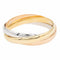 Bracelet Bracelet trilogie en or blanc, or jaune et or rose 18 carats 58 Facettes 2058147CN