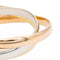 Bracelet Bracelet trilogie en or blanc, or jaune et or rose 18 carats 58 Facettes 2058147CN