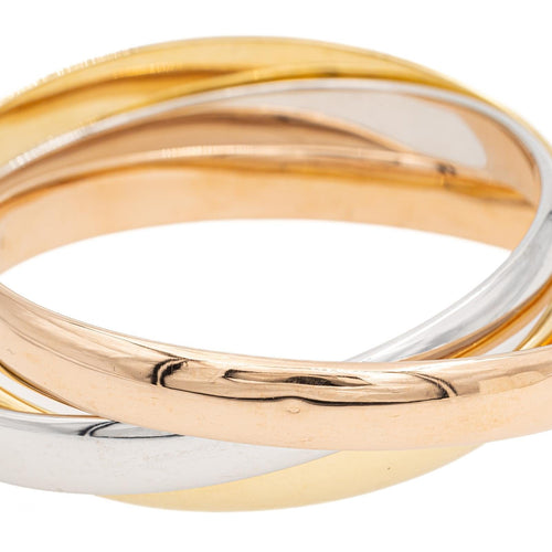 Bracelet Bracelet trilogie en or blanc, or jaune et or rose 18 carats 58 Facettes 2058147CN