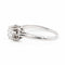 Bague 54 Bague solitaire en or blanc 18 carats avec diamant taille brillant 58 Facettes 2058191CN
