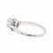 Bague 54 Bague solitaire en or blanc 18 carats avec diamant taille brillant 58 Facettes 2058191CN