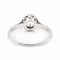 Bague 54 Bague solitaire en or blanc 18 carats avec diamant taille brillant 58 Facettes 2058191CN