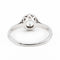 Bague 54 Bague solitaire en or blanc 18 carats avec diamant taille brillant 58 Facettes 2058191CN