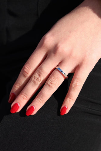 Bague 52 Chopard Timeless - Alliance en or blanc 18 carats 58 Facettes 2067176CN
