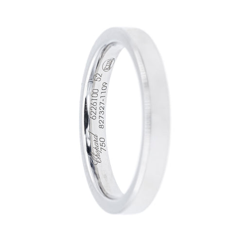 Bague 52 Chopard Timeless - Alliance en or blanc 18 carats 58 Facettes 2067176CN