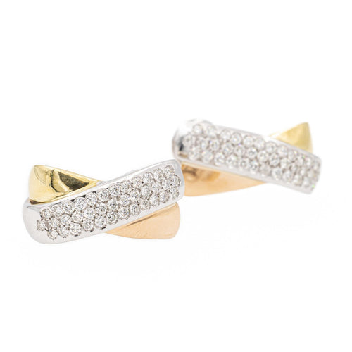 Boucles d'oreilles Boucles d'oreilles Clips Or blanc, Or jaune, Or rose Diamant 58 Facettes 2075235CN