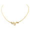 Collier Collier maille oméga torsadée en or jaune 18 carats et diamants 58 Facettes 2075259CN