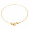 Collier Collier maille oméga torsadée en or jaune 18 carats et diamants 58 Facettes 2075259CN