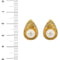 Boucles d'oreilles Boucles d’oreilles goutte - Perles et diamants en or jaune 18 carats 58 Facettes 20795