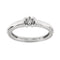 Bague 50 Donna Oro - Bague solitaire en or blanc avec diamant 0,07 ct 58 Facettes 20895