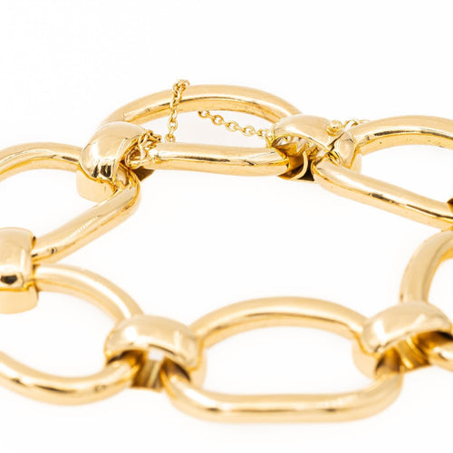 Bracelet Bracelet à grosses mailles en or jaune 18 carats 58 Facettes 2093957CN