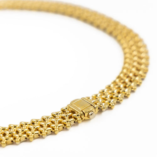 Collier Chimento - Collier articulé en or jaune et blanc 18 carats avec diamant 58 Facettes 2099898CN