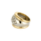 Bague 51 Bague jonc en or jaune et blanc et diamants 58 Facettes BO/240023//