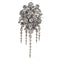 Broche Broche trembleuse florale ancienne en or rose 14K et diamants 58 Facettes 21028-0240