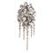 Broche Broche trembleuse florale ancienne en or rose 14K et diamants 58 Facettes 21028-0240