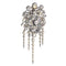 Broche Broche trembleuse florale ancienne en or rose 14K et diamants 58 Facettes 21028-0240