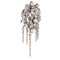 Broche Broche trembleuse florale ancienne en or rose 14K et diamants 58 Facettes 21028-0240
