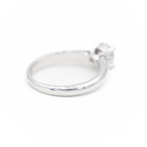 Bague 46 Bague solitaire en or blanc 18 carats avec diamant 0,51 ct 58 Facettes 2107265CN