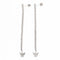 Boucles d'oreilles Boucles d'oreilles Ligne Or blanc Diamant 58 Facettes 2110873CN