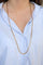Collier Collier maille figaro en or jaune 18 carats 58 Facettes 2121631CN
