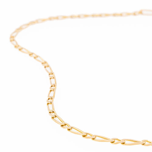Collier Collier maille figaro en or jaune 18 carats 58 Facettes 2121631CN