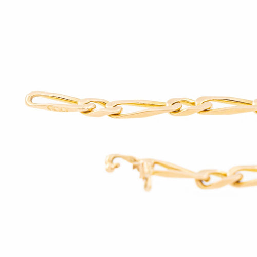 Collier Collier maille figaro en or jaune 18 carats 58 Facettes 2121631CN