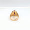 Bague 49 Bague effet godronné en or rose 18 carats et pierres roses 58 Facettes 21252