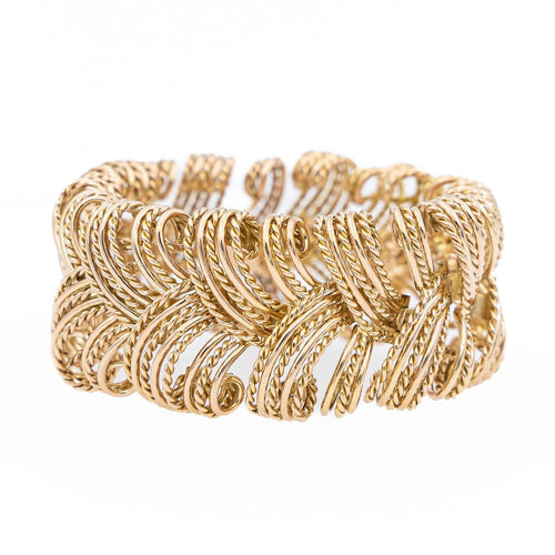Bracelet Bracelet manchette Or jaune 58 Facettes 2129618CN