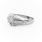 Bague 63 Bague solitaire en or blanc 18 carats avec diamant taille brillant 58 Facettes 2133833CN