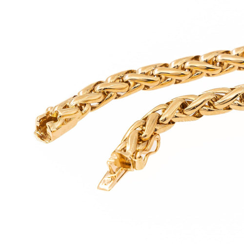 Collier Collier maille palmier en or jaune 18 carats 58 Facettes 2139585CN