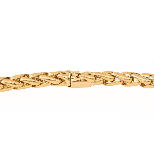 Collier Collier maille palmier en or jaune 18 carats 58 Facettes 2139585CN