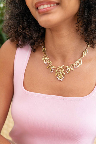 Collier Collier Art nouveau Or jaune Perle 58 Facettes 2140030CN