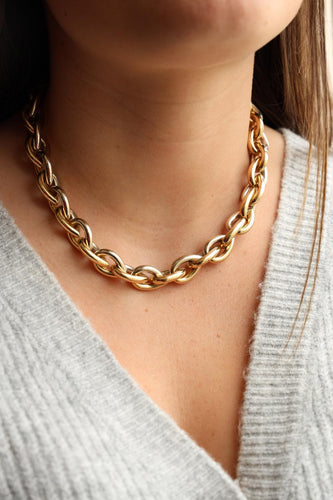 Collier Collier Or jaune, Or blanc 58 Facettes 2140265CN