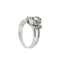Bague 56 Bague en or blanc 18 ct avec aquamarine et diamants 58 Facettes 21456