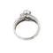 Bague 56 Bague en or blanc 18 ct avec aquamarine et diamants 58 Facettes 21456