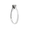 Bague 58 Bague solitaire - Diamant 0,25 ct en or blanc 18 kt 58 Facettes 21483