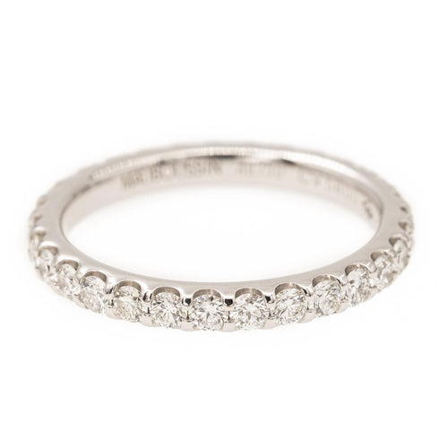 Bague 51 Bague Alliance américaine Or blanc Diamant 58 Facettes 2172932CN
