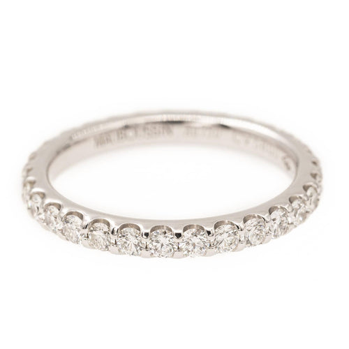 Bague 51 Mauboussin Passion & Fashion - Alliance américaine en or blanc et diamants 58 Facettes 2172932CN