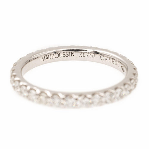 Bague 51 Bague Alliance américaine Or blanc Diamant 58 Facettes 2172932CN