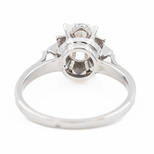 Bague 53 Bague solitaire en or blanc 18 carats avec diamant brillant 0,34 ct 58 Facettes 2179643CN