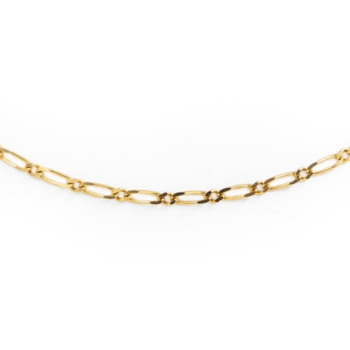 Collier Collier maille Figaro en or jaune 18 carats 58 Facettes 2201482CN