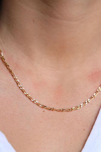 Collier Collier maille Figaro en or jaune 18 carats 58 Facettes 2201482CN