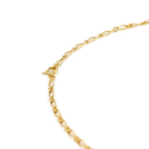 Collier Collier maille Figaro en or jaune 18 carats 58 Facettes 2201482CN
