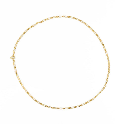 Collier Collier maille Figaro en or jaune 18 carats 58 Facettes 2201482CN