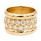 Bague 53 Bague bandeau en or jaune 18 carats sertie de diamants 58 Facettes 2201583CN