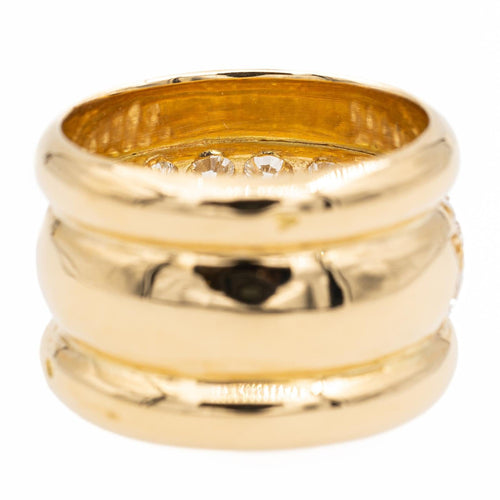 Bague 53 Bague Bandeau Or jaune Diamant 58 Facettes 2201583CN