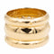 Bague 53 Bague bandeau en or jaune 18 carats sertie de diamants 58 Facettes 2201583CN